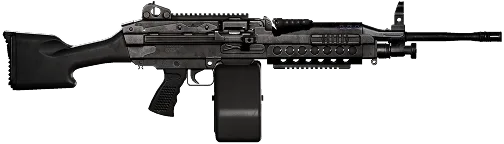 M249 SAW vendor render from a versioned WARDOGS item record