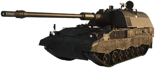SPH-2 artillery vehicle vendor render from a versioned WARDOGS item record