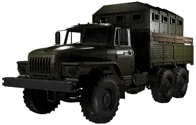 URAL Covered vendor render from a versioned WARDOGS item record