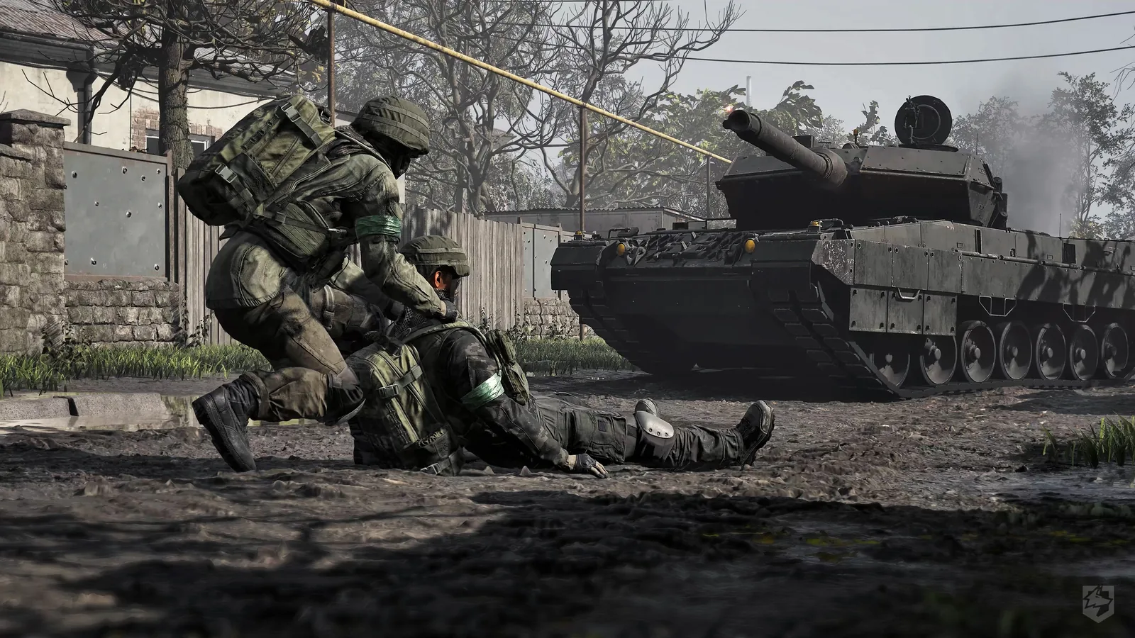 WARDOGS infantry moving beside a heavy tank